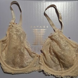 Unlined Floral Laced Bra
